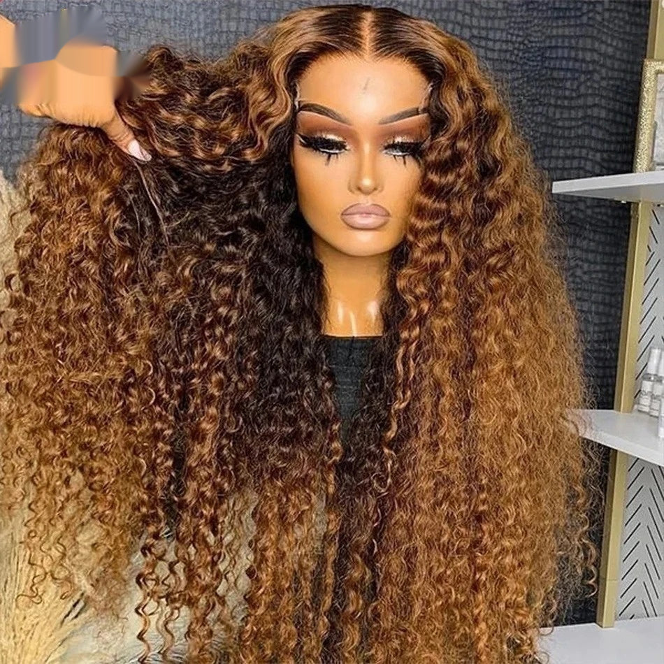 Curly Loose Deep Wave Lace Forehead Wig 13x4